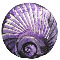 Purple Metallic Shell Brooch