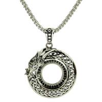 Image for Keith Jack Dragon Collection Sterling Silver Necklace with Black Cubic Zirconia