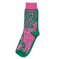 Image for Patrick Francis Celtic LDS Socks, Green/Pink