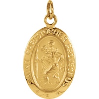 Image for 14KT Saint Christopher Medal