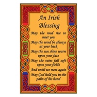 Image for Irish Tea Towel, Irish Celtic Blessing