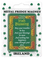 Image for Metal Fridge Magnet, Blessings From Ireland