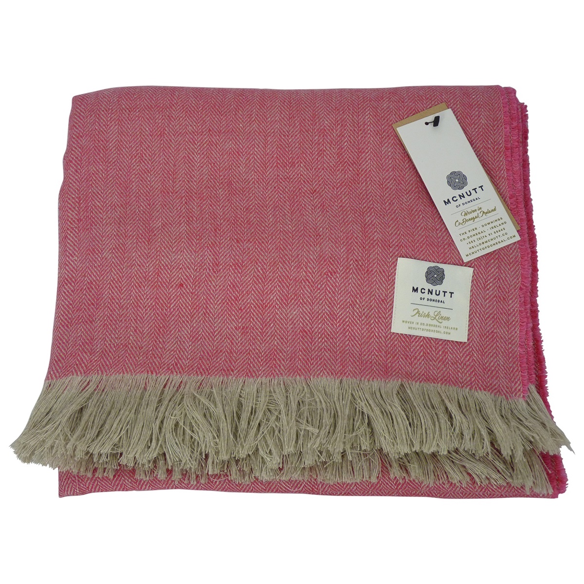 Irish Linen Throw Blanket Fuchsia Irish Jewelry Irish Store Tipperary Irish Importer Celtic Jeweler