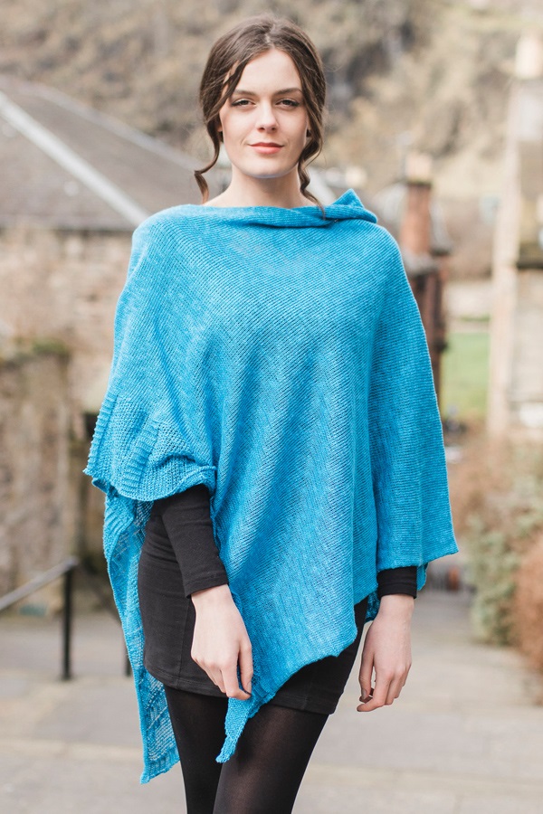 Irish Linen and Cotton Cape, Royal Blue - Irish Jewelry | Irish Store ...