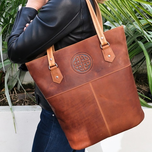 classic leather tote bag