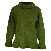 Image for Ladies Berry Sweater by Rossan Knitwear - Lime