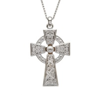 Image for Celtic Warrior Cross Sterling Silver Medium