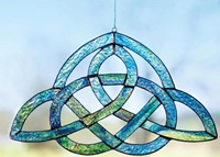 Image for Celtic Knot Stained Glass Window Decor