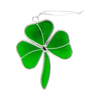 Image for Wee Glass Shamrock Suncatcher