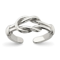 Image for Sterling Silver Love Knot Toe Ring