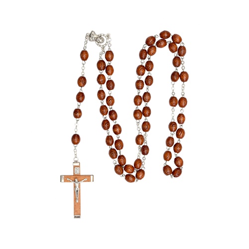 wooden irish rosary celtic cross