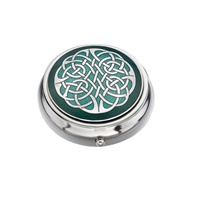 Image for Sea Gems Celtic Knot Pillbox, Green