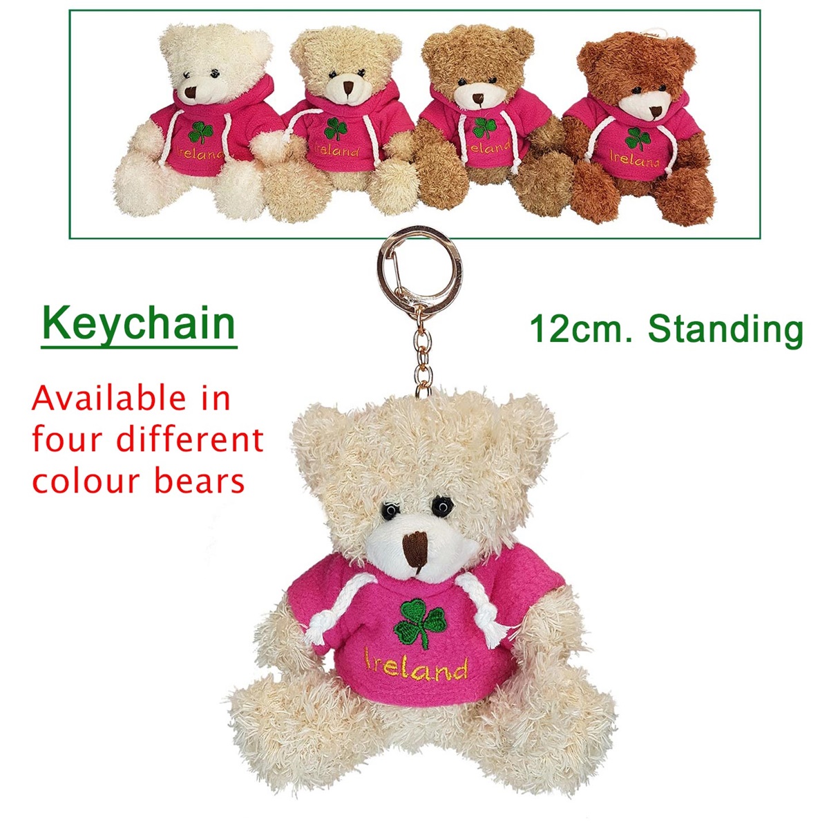 Teddy bear keychain with on sale name