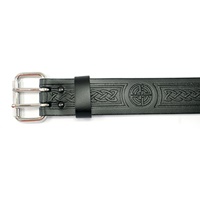 Image for GM Belt 2" Roller Knot Hide Embossed Utility Kilt Belt, Black