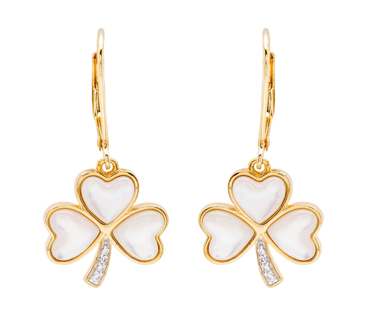 14K Gold Heart Shape Friction Push Back Earring