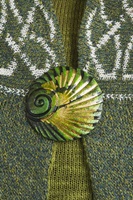 Image for Clover Metallic Shell Brooch