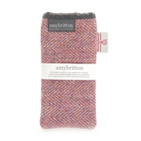 Image for Landscape Harris Tweed Regular Glasses Case, Sea Pink