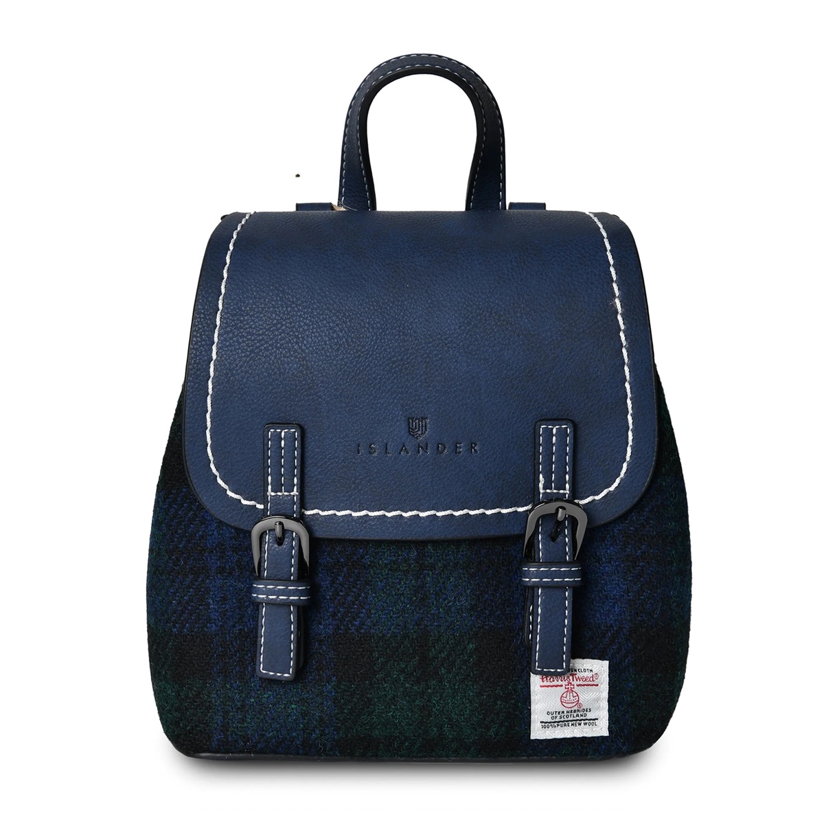 Thomas | Tweed Laptop Bag Grey/Black