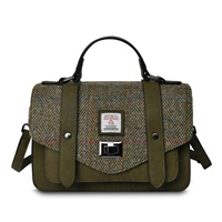 Image for Islander Large Satchel Bag with HARRIS TWEED - Chestnut Herringbone