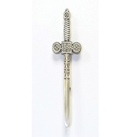 Image for GM Belt Antique Silver Finish Celtic Sword Kilt Pin