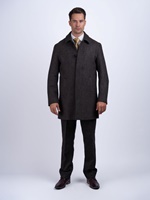 Image for Mens Dublin City Coat, Brown Hopsack