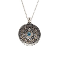 Image for Sterling Silver and 14K Yellow Gold Gilded Eclipse 5-Way Shield Pendant