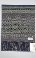 Image for Calzeat Fairisle Loden Jacquard Scarf