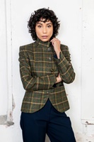 Image for Sasha Tweed Jacket, Green Country Check by Jack Murphy