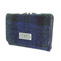 Image for Glen Appin Harris Tweed Unst Small Purse, Black Watch