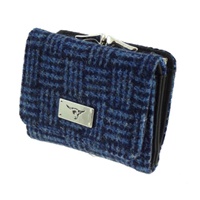 Image for Glen Appin Harris Tweed Unst Small Purse, Blue Basket Weave