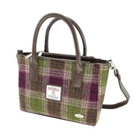 Image for Glen Appin Harris Tweed Brora Small Tote Bag, Heather Check