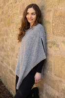 Bill Baber Wool and Linen Crail Shawl, Sleet