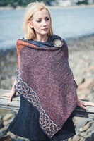 Image for Irish Donegal Merino Wool, Cotton and Linen Wallace Shawl, Bronze