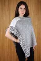 Image for Irish Linen, Cotton and Silk Wallace Shawl, Mist