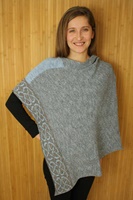 Image for Irish Linen, Cotton and Silk Wallace Shawl, Sleet