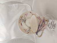 Image for Belleek Grass Pattern Cup and Saucer 1891