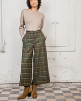 Image for Enya Tweed Culottes, Green Country Check by Jack Murphy