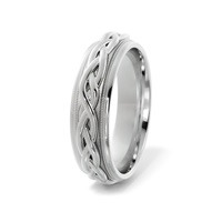 Image for Endless Celtic Design Wedding Ring, Sterling Silver