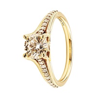 Image for 14K Yellow Gold Celtic Ring with 2ct Lab Grown Diamond Weight: 0.122ct