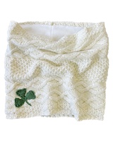 Image for Patrick Francis Aran Knit Shamrock Snood, Cream