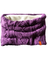 Image for Patrick Francis Chucky Aran Knit Kids Snood, Purple