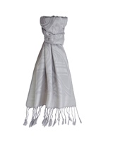 Image for Patrick Francis Ireland Wool Scarf, Stone/ Silver