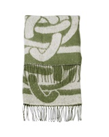 Image for Patrick Francis Large Celtic Knot Wrap, Green/Cream