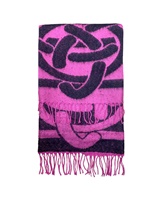 Image for Patrick Francis Large Celtic Knot Wrap, Cerise Pink/Black