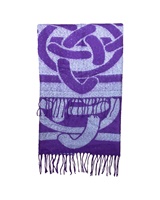 Image for Patrick Francis Large Celtic Knot Wrap, Purple/Grey