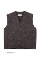 Image for Jimmy Hourihan Mens Waistcoat Vest Magee Donegal Tweed, Charcoal