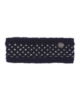 Image for Patrick Francis Fashion Knitwear Lurex Headband, Navy/ Silver