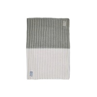 Image for Patrick Francis Sustainable Collection Taupe and Cream Solid Rib Knit Snood