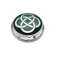 Image for Sea Gems Celtic Double 8 Knots Pillbox, Green