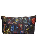 Image for Book of Kells Celtic Alphabet Cosmetics Bag, Black